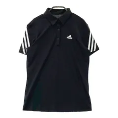 サイズ：M ADIDAS GOLF アディダスゴルフ GU8757 半袖ポロシャツ ボタンダウン  ブラック系 [240101473466] ゴルフウェア レディース ストスト