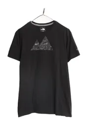 【お得なクーポン配布中!】 ノースフェイス プリント 半袖 Tシャツ メンズ L / The North Face 半袖Tシャツ アウトドア グラフィック アート スリムフィット ブラック
