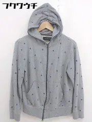 ◇ BEAMS BOY ビームス ボーイ ジップアップ ロゴ 刺繍 長袖 パーカー サイズS グレー メンズ  【1110050005982】のサムネイル