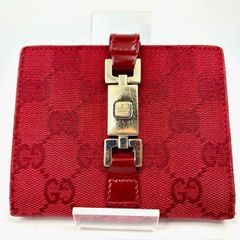 GUCCI グッチ ジャッキー GG柄 レザー 二つ折り 財布 ウォレット