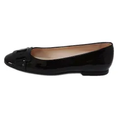 未使用 TOD’S トッズ 黒 エナメル フラットシューズ バレエシューズ 37 トッズ TOD'S TODS バレエシューズ GOMMINI XXW76K0HD20SOM