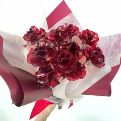 【お得なブーケ】プロポーズブーケにも♡赤薔薇 10本セット　（カラー変更可）b2013