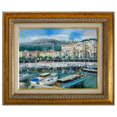 油絵❗️額縁付き★素敵なヨーロッパの風景画 油彩 ヨーロッパ風景画 油絵❗️額縁付き☆素敵なヨーロッパの