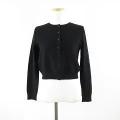 美品♡ エポカ EPOCA カーディガン ボレロ ブラック 長袖 ショート丈 L シアーコンビニット 2WAYボレロカーディガン(トップス)｜EPOCA