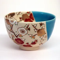 茶道具『京焼・清水焼色絵宝尽くし文茶碗 在銘「清安」』正月 初釜茶事