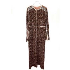 mame kurogouchi マメ クロゴウチ 21AW Osmanthus Motif Jacquard Knitted Dress ニットドレス 金木犀ワンピース MM21FW-KN043 ブラック オレンジ 2