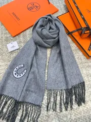 新品　未使用　HERMES カシミヤマフラー.ストール　本物 エレガント♪】HERMES カシミヤストール 《リジエール》 (HERMES