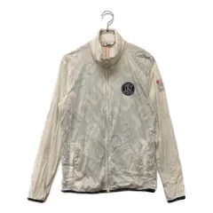 中古 メンズ アンパスィ and per se フルジップアウター M 白系 ホワイト ダブルジップ 薄手軽量
