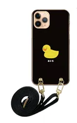 Galaxy S21 5G SC-51B SCG09 ギャラクシーS21 スマホケース スマホショルダー アヒル ワンポイント かわいい レザーベルト ストラップ 調節可能 130cm  カラー08