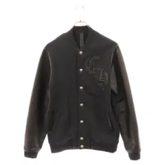 CHROME HEARTS (クロムハーツ) Letterman Jacket クロスボールボタン レターマンジャケット ブルゾン ブラック/シルバーのサムネイル