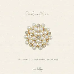 ブローチ パール ストーン ビジュー 入学式 卒業式 サークル おしゃれ きれいめ フォーマル 華やか