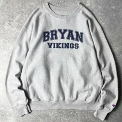 00s Champion 2段 カレッジ プリント プレミアム リバースウィーブ スウェット トレーナー / 00年代 オールド チャンピオン グレー