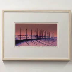 森岡完介 Kansuke MORIOKA 作*直筆サイン入り大版シルクスクリーン Yahoo!オークション -「森岡完介」(版画) (美術品)の落札相場
