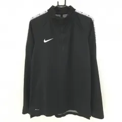 ★SALE価格★【美品】ナイキ ブルゾン 黒×白 ハーフジップ NIKESHIELD サムホール メンズ XL ゴルフウェア NIKE