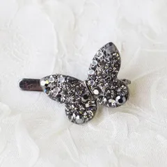 ☆ チャコール ☆ フリー ☆ チョーチョヘアピン ヘアクリップ キッズ ヘア クリップ 68372302 チョーチョヘアピン 蝶々 キラキラ 子供 女の子 卒園式 入学式 結婚式 発表会 可愛い おしゃれ かわいい ヘアアレンジ ヘアーアクセサリー