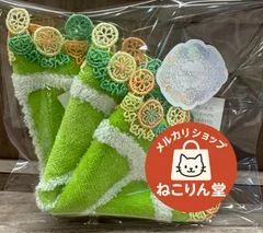 近沢レース　シーズンタオルハンカチ　柑橘系　グリーン