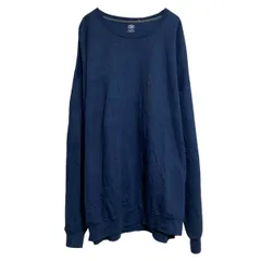 ATHLETIC WORKS 無地スウェット トレーナー 3XL ネイビー ビッグサイズ プルオーバー 裏起毛 古着卸 アメリカ仕入 a612-8059