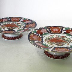 古伊万里焼❣️色絵大皿 2枚セット 径約41cm 伝統柄 和食器 - メルカリ