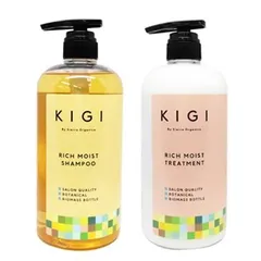 ● セット販売 キギ バイ シエラ オーガニカ リッチモイスト シャンプー 1000ml + トリートメント 1000g 美容室専売 サロン専売 KIGI By Sierra Organicaのサムネイル