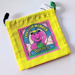 再入荷！【 Barney（ バーニー ）】アメリカンキャラクター巾着袋 〚アメリカン雑貨 アメトイ〛