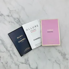 ［未使用品］CHANEL シャネル ALLURE HOMME SPORT Eau de Toilette サンプル 香水 BLEU DE CHANEL PARFUM POUR HOMME CHANCE EAU FRAICHE 01-0055