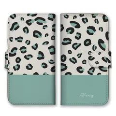 iPhone15Pro ケース 手帳型 iPhone15 プロ スマホケース 携帯ケース レオパード 豹柄 ヒョウ柄 アニマル柄 大人可愛い キレイ目 くすみカラー グレー ピンク カラー01