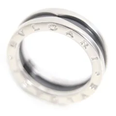 良品□BVLGARI 346091 ブルガリブルガリ ビー・ゼロワン Save the Children SV925×セラミック チャリティーリング/指輪 シルバー 59 伊製のサムネイル