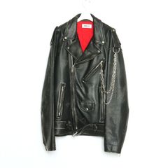 AMBUSH チェーン付きダブルレザーライダースジャケット - メルカリ