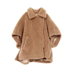 マックスマーラ MAX MARA ポンチョ テディベア ケープ 473607236 キャメル シルク ポンチョ レディース Used Aのサムネイル