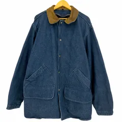 ウールリッチ WOOLRICH 90s 紺タグ USA製 ライナーブランケット デニムカバーオール メンズ import：XL のサムネイル