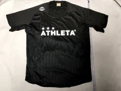 ATHLETAアスレタ☆Tシャツ☆Lサイズ☆サッカーフットサル☆ポリエステルTシャツ☆ブラック