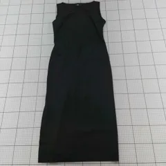 ◇ ⊂ UNIQLO ユニクロ シンプル ノースリーブ ロング丈 ワンピース サイズL ブラック系 レディース E  【1509100033370】