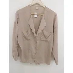 ◇ LIMITLESS LUXURY リミットレスラグジュアリー 長袖 シャツ ブラウス ベージュ系 レディース  【中古】 【1206110002760】