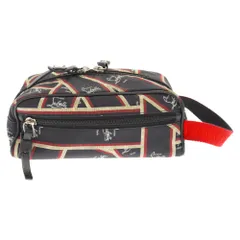 CHRISTIAN LOUBOUTIN (クリスチャンルブタン) BRASTER BAG ブラスターバッグ 総柄 ナイロン セカンドバッグ ハンドバッグ ブラックのサムネイル