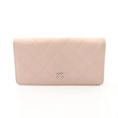 シャネル CHANEL 二つ折り長財布 マトラッセ A31509 ピンク キャビアスキン(グレインドカーフ) ZIP長財布 レディース Used Bのサムネイル