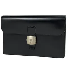 ダンヒル Dunhill ロゴ セカンドバッグ クラッチバッグ セカンドバッグ レザー ブラック メンズ 【中古】のサムネイル
