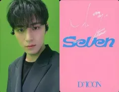 【中古】コレクションカード(男性) SEVENTEEN/MINGYU(ミンギュ)/裏面ピンク・印刷サイン入り/「DICON D’FESTA MINI EDITION SEVENTEEN」フォトカード