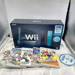 【動作確認済】Nintendo Wii 本体セット RVL-001 + 人気ソフト6本 リモコン付き マリオ スマブラ m9822