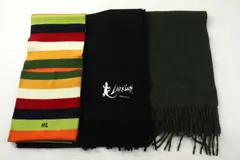 アクアスキュータム H.L他 マフラー ストール 3点セット まとめて ブランド メンズ 【中古】