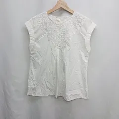 ◇ ⊂Φ Techichi テチチ コットン素材 半袖 ブラウス サイズM ホワイト レディース E  【1410290027363】