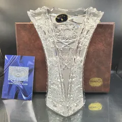 ボヘミア / ガラス 花瓶 ｜ BOHEMIA / LEAD CRYSTAL GLASS / クリスタルグラス / ガラス製 / 元箱入り / 花器