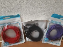 新型 540°光るマグネット充電ケーブル  急速   QC3.0対応 ２m×３色