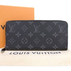【本物保証】 箱・布袋付 新品同様 ルイヴィトン LOUIS VUITTON モノグラム エクリプス ジッピーウォレット ホリゾンタル M11611 長財布