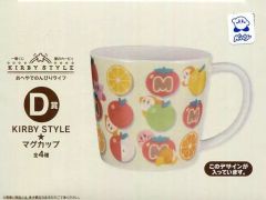 [중고] 머그컵·탕만(캐릭터) 커비 & 와돌디(과일) KIRBY STYLE 머그컵 [이치반 복권 별의 커비 KIRBY STYLE 오해야에서 한가로이 라이프] D상