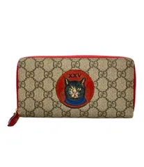 新品未使用✨グッチ　小銭入れ　ミスティックキャット　GGスプリームキャンバス 希少！美品！グッチ ミスティックキャット GGスプリーム