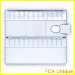【新着商品】artgear アクリル画・水彩画用 アルミ水彩パレット (26穴)