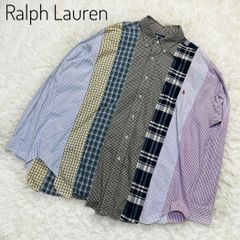 【希少】ラルフローレン　再構築シャツ　長袖　XL ポニー刺繍　大きいサイズ
