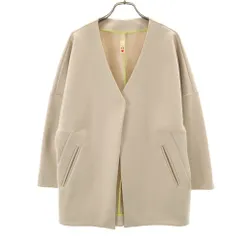 キュー Vネック ジャケット 2 ベージュ Q レディース