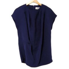 ENFOLD(エンフォルド) 半袖カットソー サイズ38 M レディース美品  - ネイビー