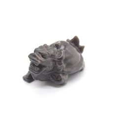 龍亀 ロングイ オブシディアン 天然石製置物 黒曜石 6cm - メルカリ